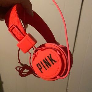 Victoria secret pink headphones